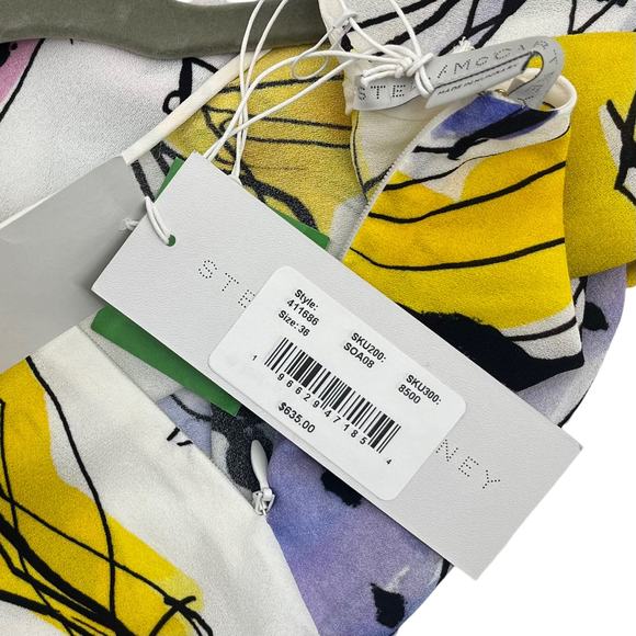 Stella McCartney Louisa Horse Print Blouse Top Long Sleeve Size 36 NWT - Picture 13 of 16